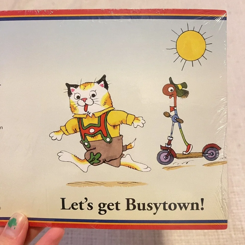NEW VINTAGE 90'S Richard Scarry's Busytown Birthday Invitation Party Supplies #8